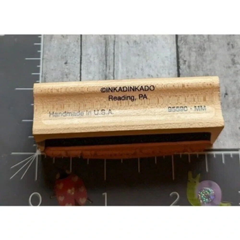 Inkadinkado Happy Father's Day 95590 Rubber Stamp Wood #F109